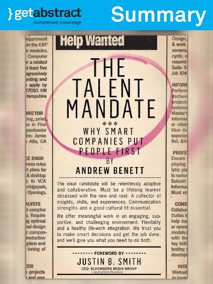 cover image of The Talent Mandate (Summary)